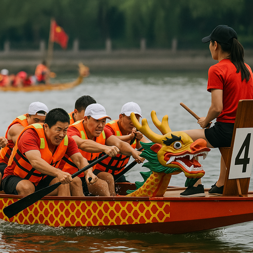 Barcos de dragão e competições desportivas tradicionais