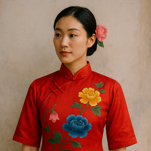 Símbolos de cores na moda chinesa