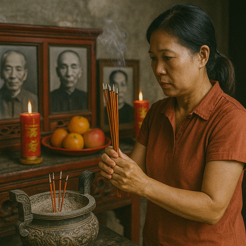 Rituais chineses de adoração aos antepassados