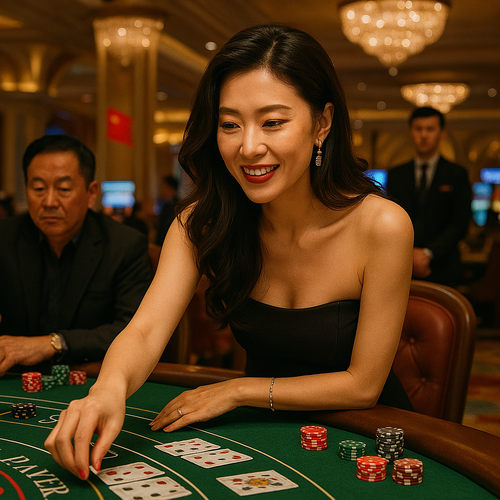 Como celebridades chinesas jogam no casino